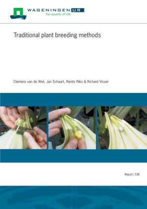 Traditional Plant Breeding Methods