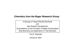 Chemistry from the Boger Research Group