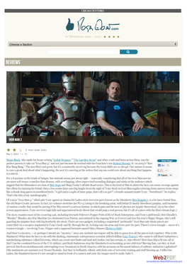 Iron Man 3 Movie Review & Film Summary (2013) | Roger Ebert