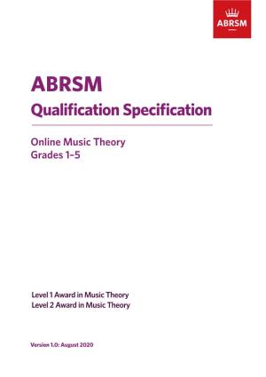 Online Music Theory Grades 1–5