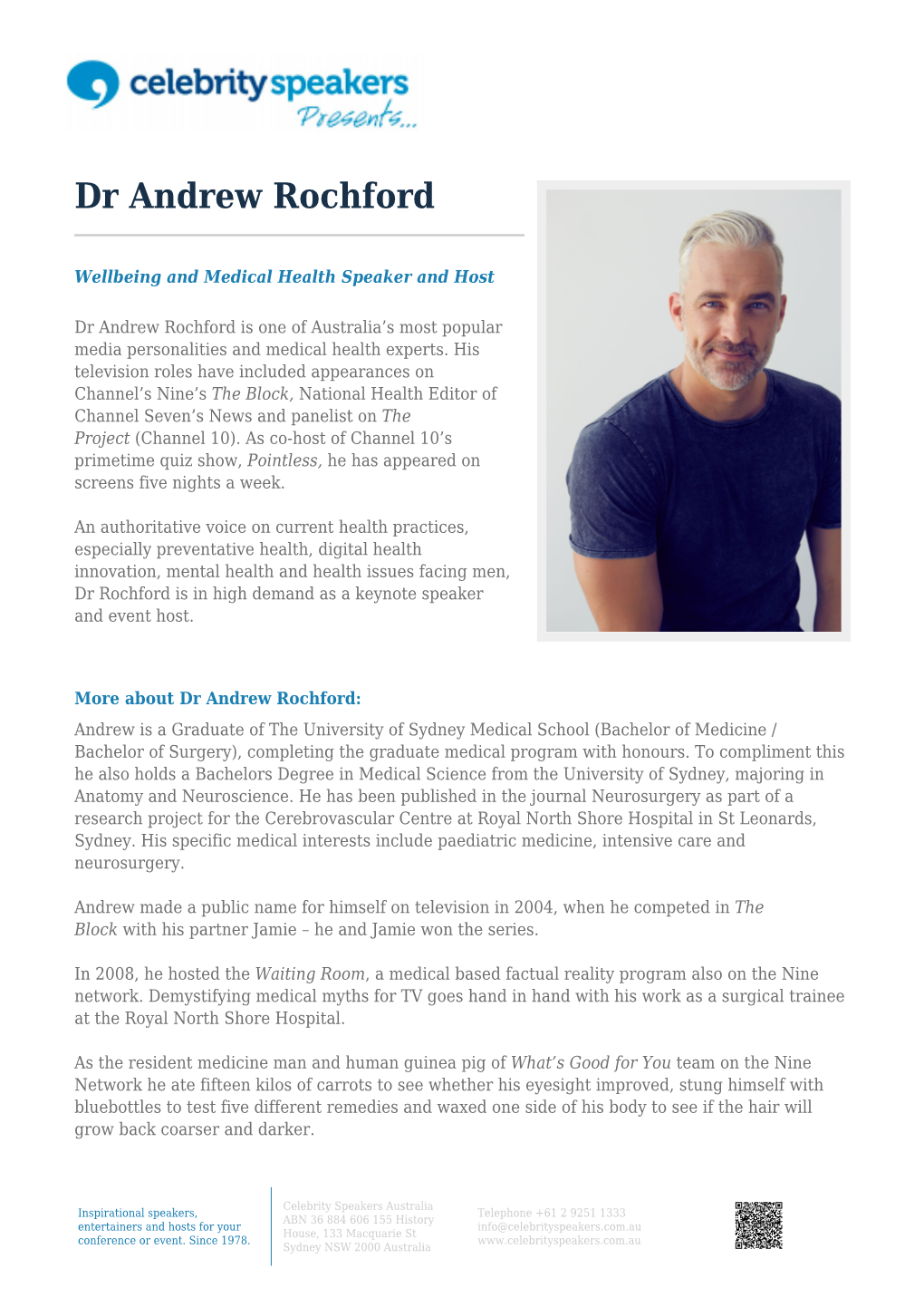 Dr Andrew Rochford