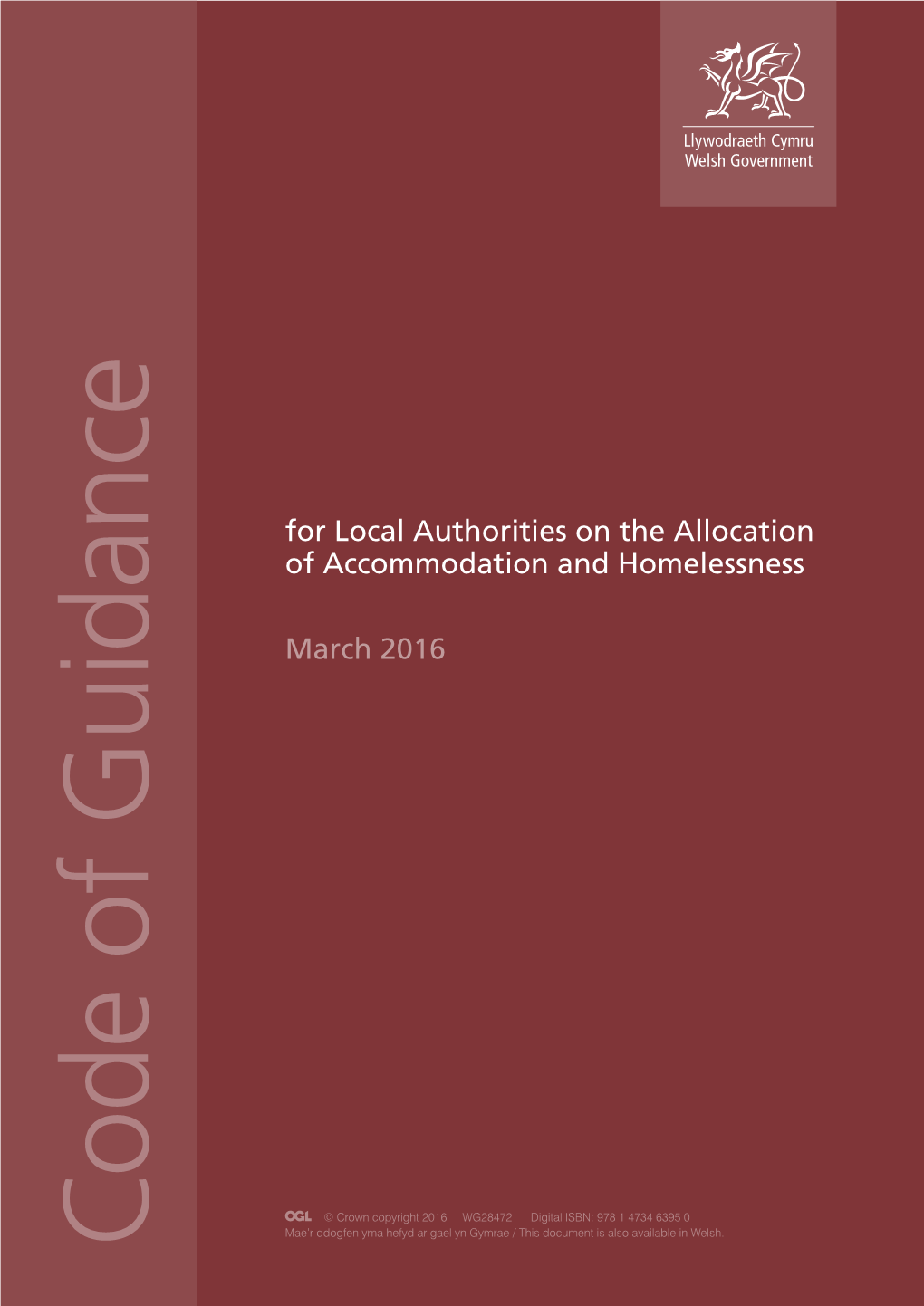 Code of Guidance for Local Authorities