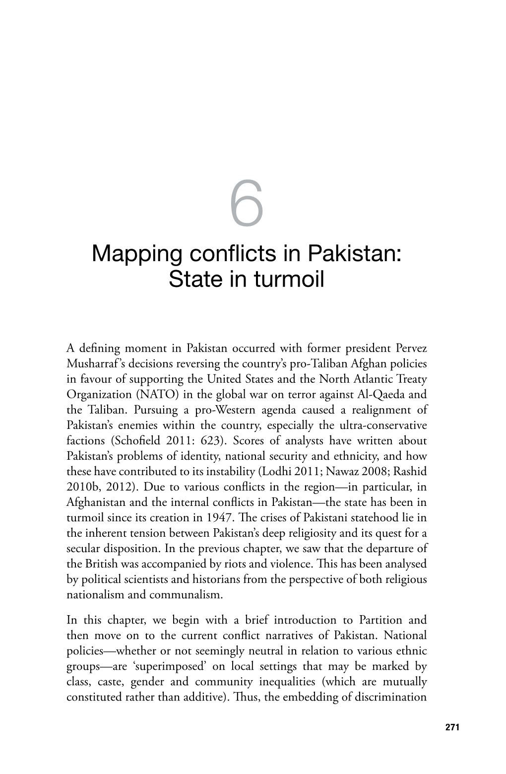 6. Mapping Conflicts in Pakistan