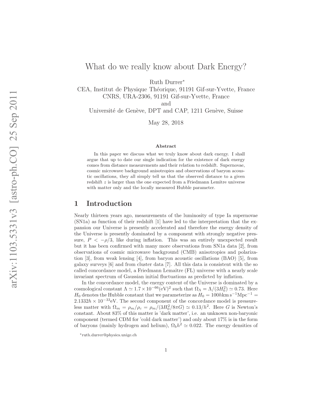 Arxiv:1103.5331V3 [Astro-Ph.CO]