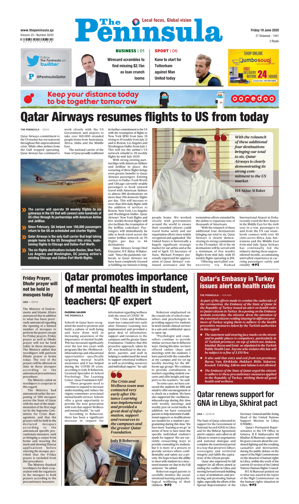 Qatar Airways Resumes Flights to US from Today