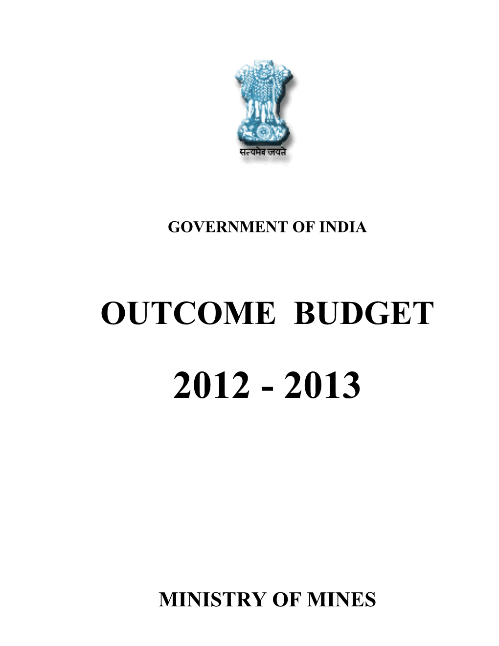 Outcome Budget