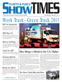 Work Truck–Green Truck 2011