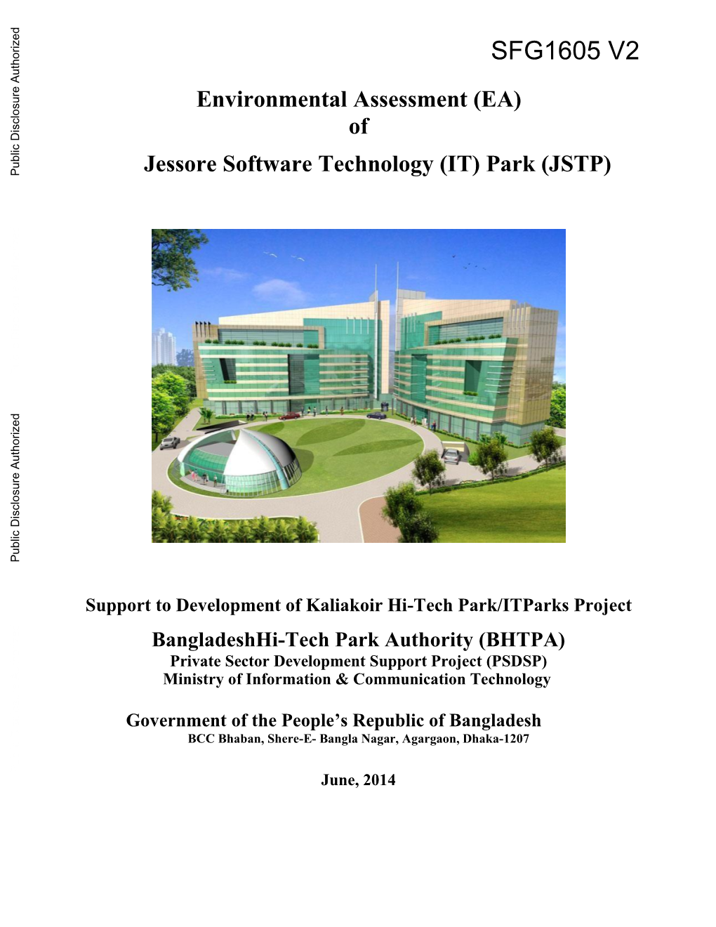 EA) of Jessore Software Technology (IT) Park (JSTP