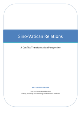 Sino-‐Vatican Relations