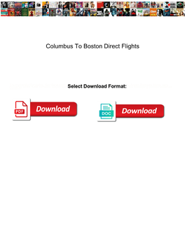 Columbus to Boston Direct Flights