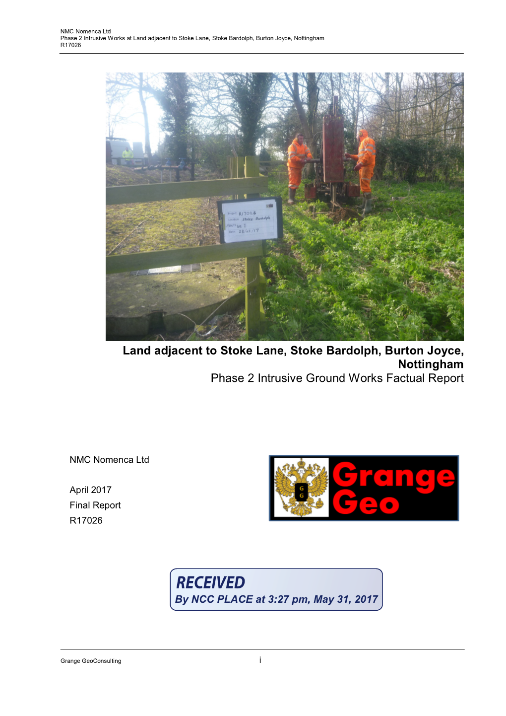 Land Adjacent to Stoke Lane, Stoke Bardolph, Burton Joyce, Nottingham R17026