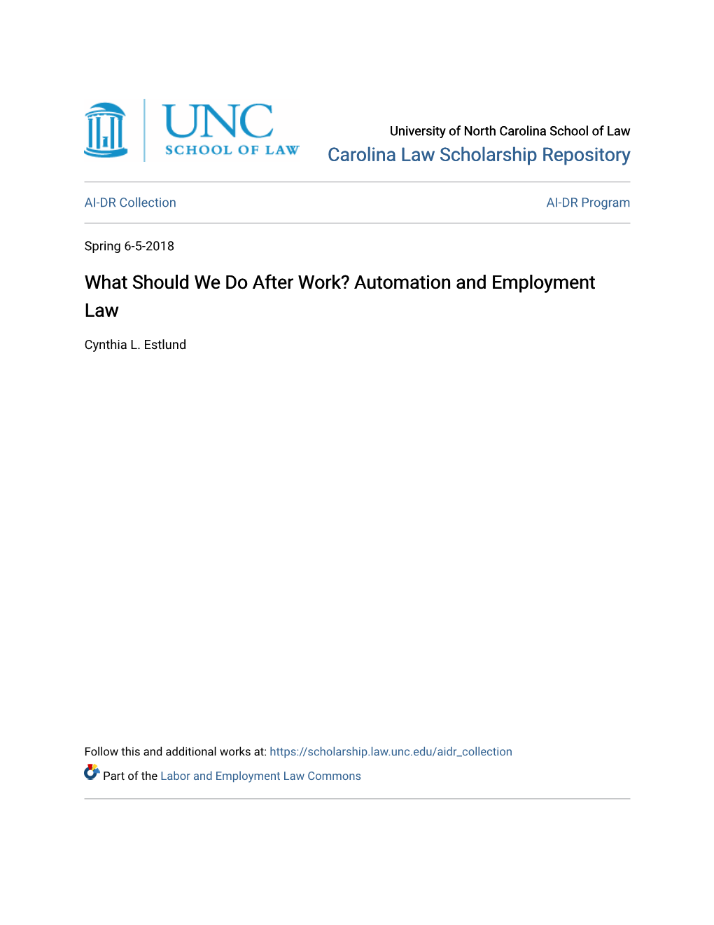 Automation and Employment Law