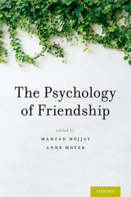 The Psychology of Friendship