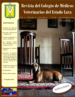 Revista Del Colegio De Médicos Veterinarios Del Estado Lara