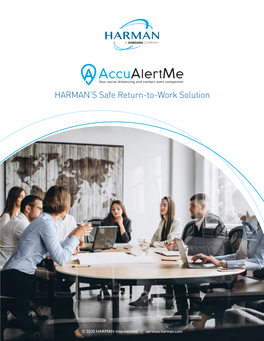 HARMAN's Safe Return-To-Work Solution