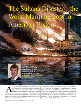 The Sultana Disaster – the Worst Maritime Loss in American History