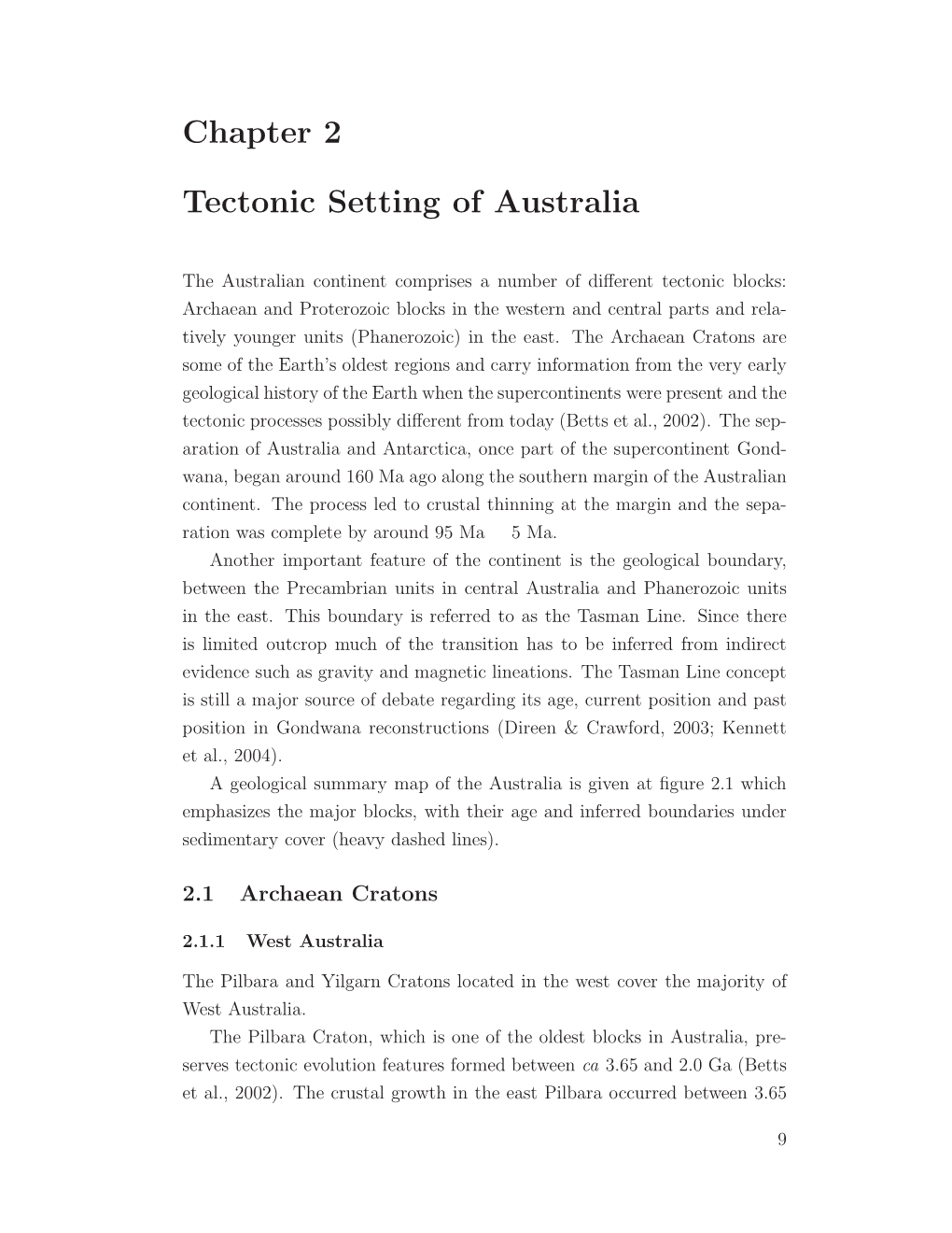 Chapter 2 Tectonic Setting of Australia