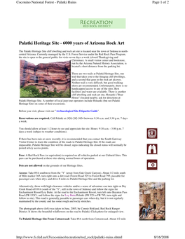 Palatki Heritage Site - 6000 Years of Arizona Rock Art