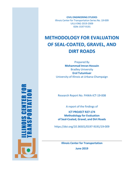 R27-174: Methodology for Evaluation of Seal-Coated, Gravel, and Dirt Roads