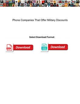 Phone Companies That Offer Military Discounts