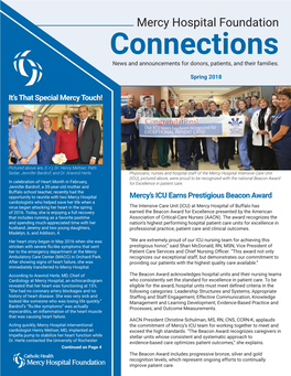 Connections News and Announcements for Donors, Patients, and Their Families