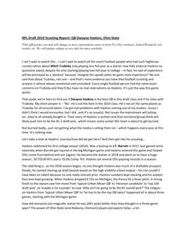 NFL Draft 2019 Scouting Report: QB Dwayne Haskins, Ohio State