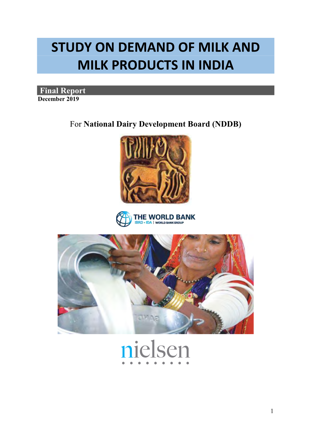 Study on Demand of Milk and Milk Products in India