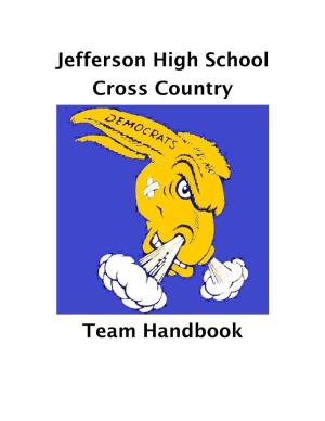 Jefferson High School Cross Country Team Handbook