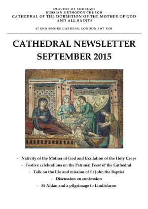 Cathedral Newsletter September 2015