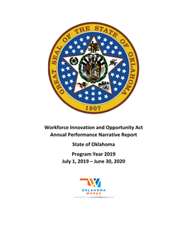 WIOA Annual Report, PY 2019