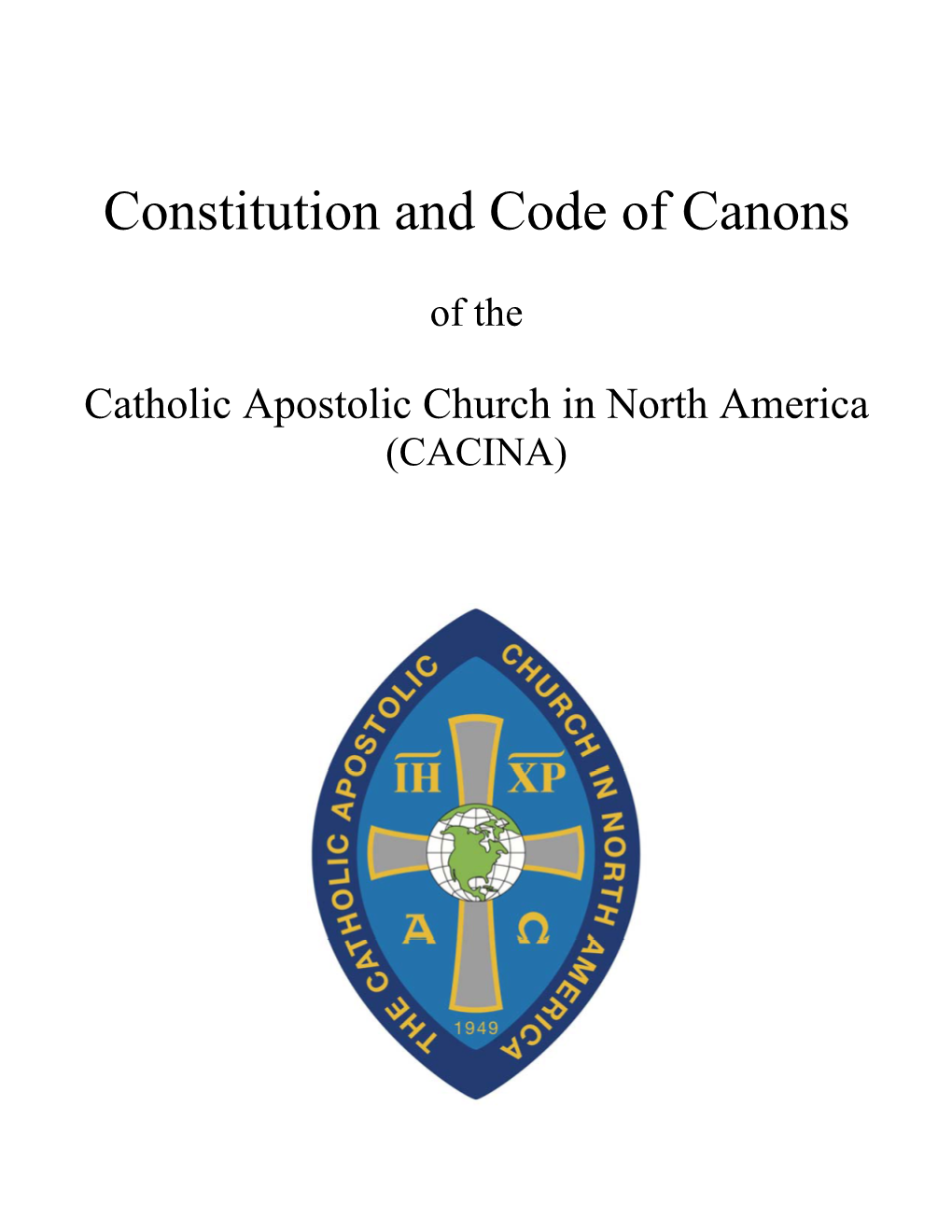 Constitution and Code of Canons