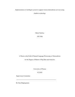 Implementation of Intelligent System to Support Remote Telemedicine Services Using