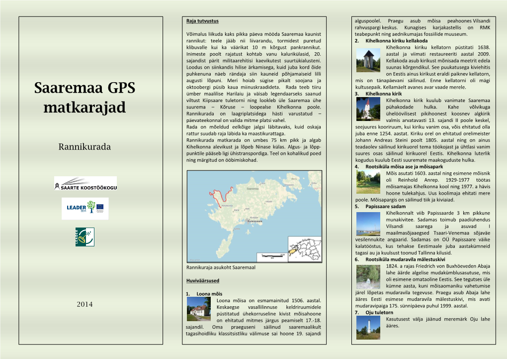 Saaremaa GPS Matkarajad