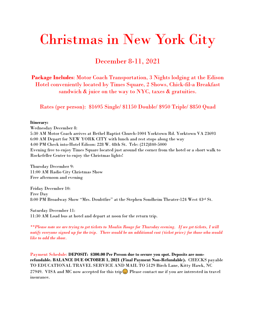 Christmas in New York City