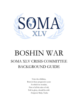 Boshin War Soma Xlv Crisis Committee Background Guide