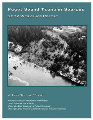 Puget Sound Tsunami Sources—2002 Workshop Report