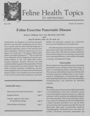 Feline Exocrine Pancreatic Disease
