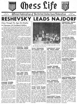Reshevsky Leads Najdorf