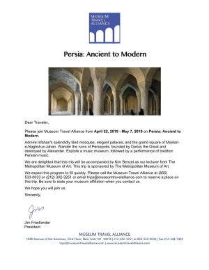 Persia: Ancient to Modern