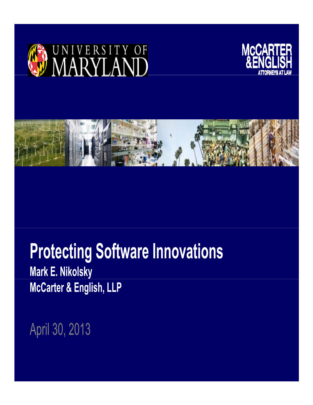 Protecting Software Innovations Mark E