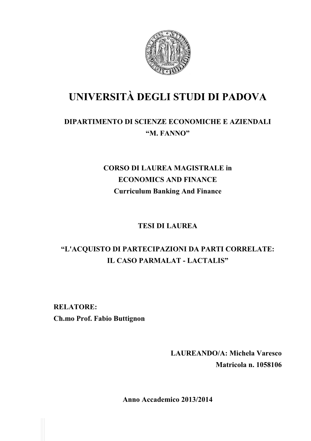 Documento Che Successivamente Si Rivelò Falso