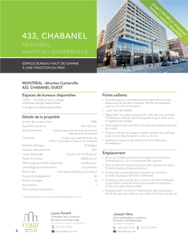 433, Chabanel Montréal Ahuntsic-Cartierville