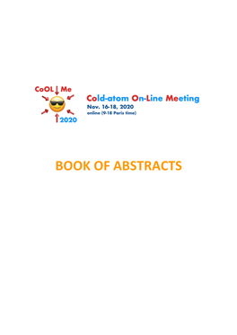 Book of Abstracts