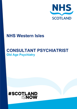 NHS Western Isles CONSULTANT PSYCHIATRIST