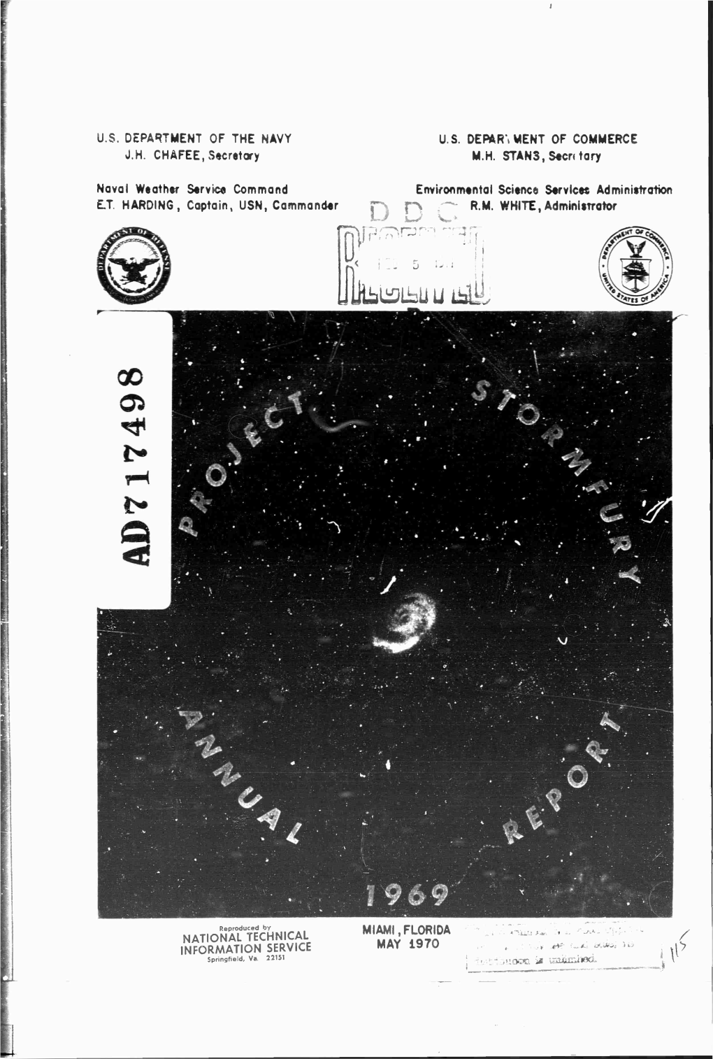 Project Stormfury Annual Report 1969