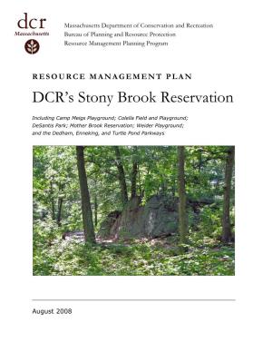 DCR's Stony Brook Reservation