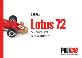 2 - Jochen Rindt Germany GP 1970