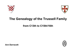 The Genealogy of the Trussell Family