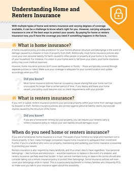 Understanding Home and Renters Insurance