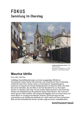 Maurice Utrillo